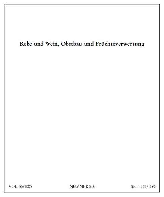 Mitteilungen Klosterneuburg 2005-3 Umschlag 