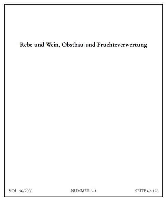 Mitteilungen Klosterneuburg 2006-2 Umschlag