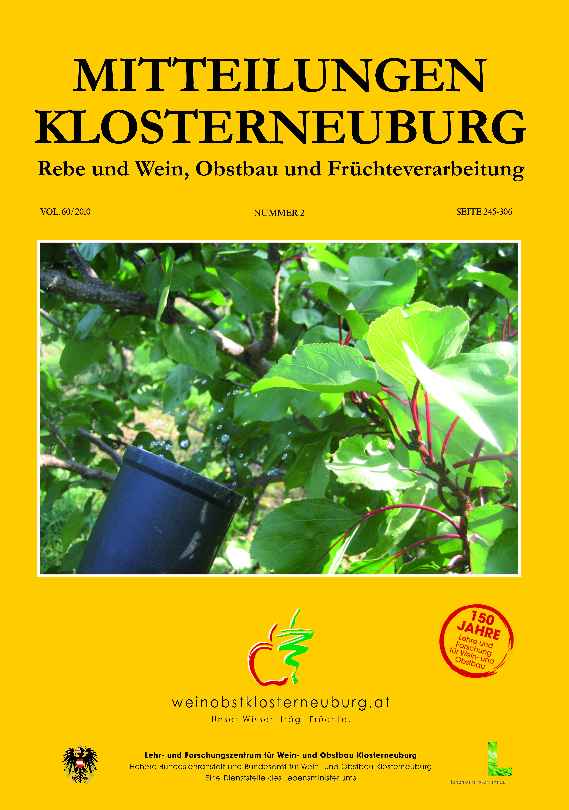 Mitteilungen Klosterneuburg 2010-2 Umschlag: Blätter