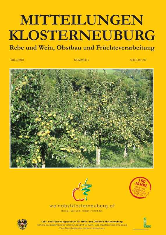 Mitteilungen Klosterneuburg 2011-4 Umschlag