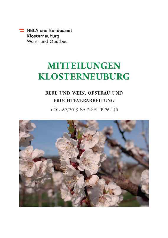 Mitteilungen Klosterneuburg 2019-2 Umschlag