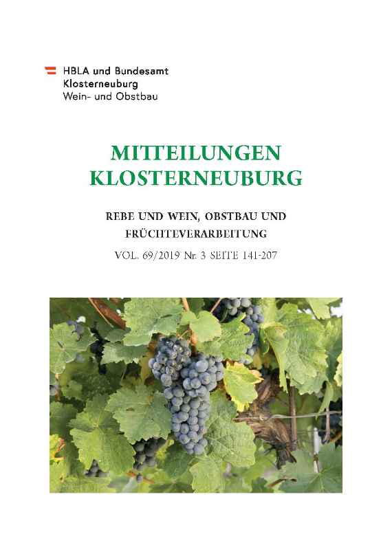 Mitteilungen Klosterneuburg 2019-3 Umschlag