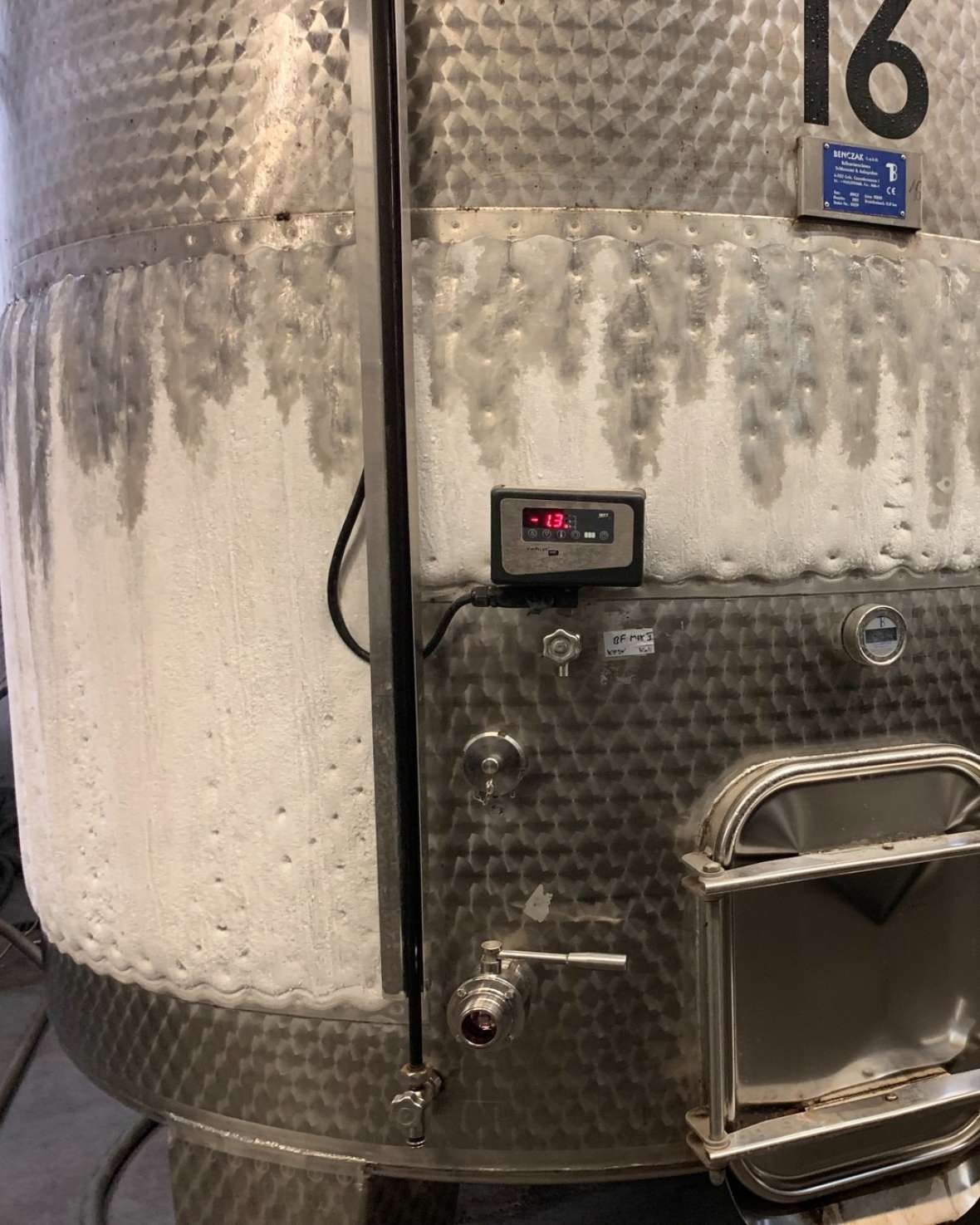 Eisbildung am Tank