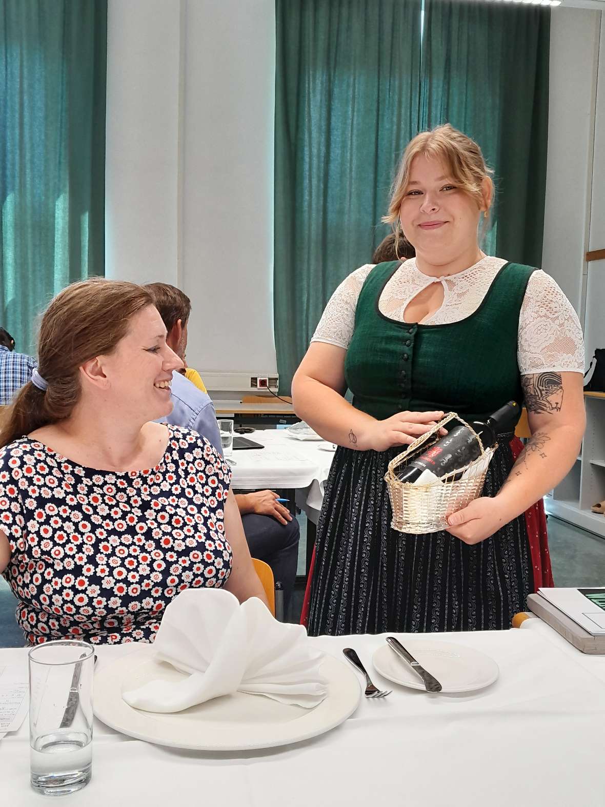 Schülerin bei der praktischen Prüfung